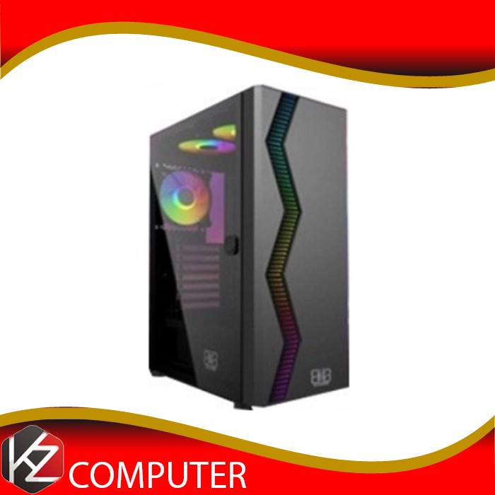 Casing Simbadda BattleGround 205 - ATX, mATX Tempered Glass Gaming Case