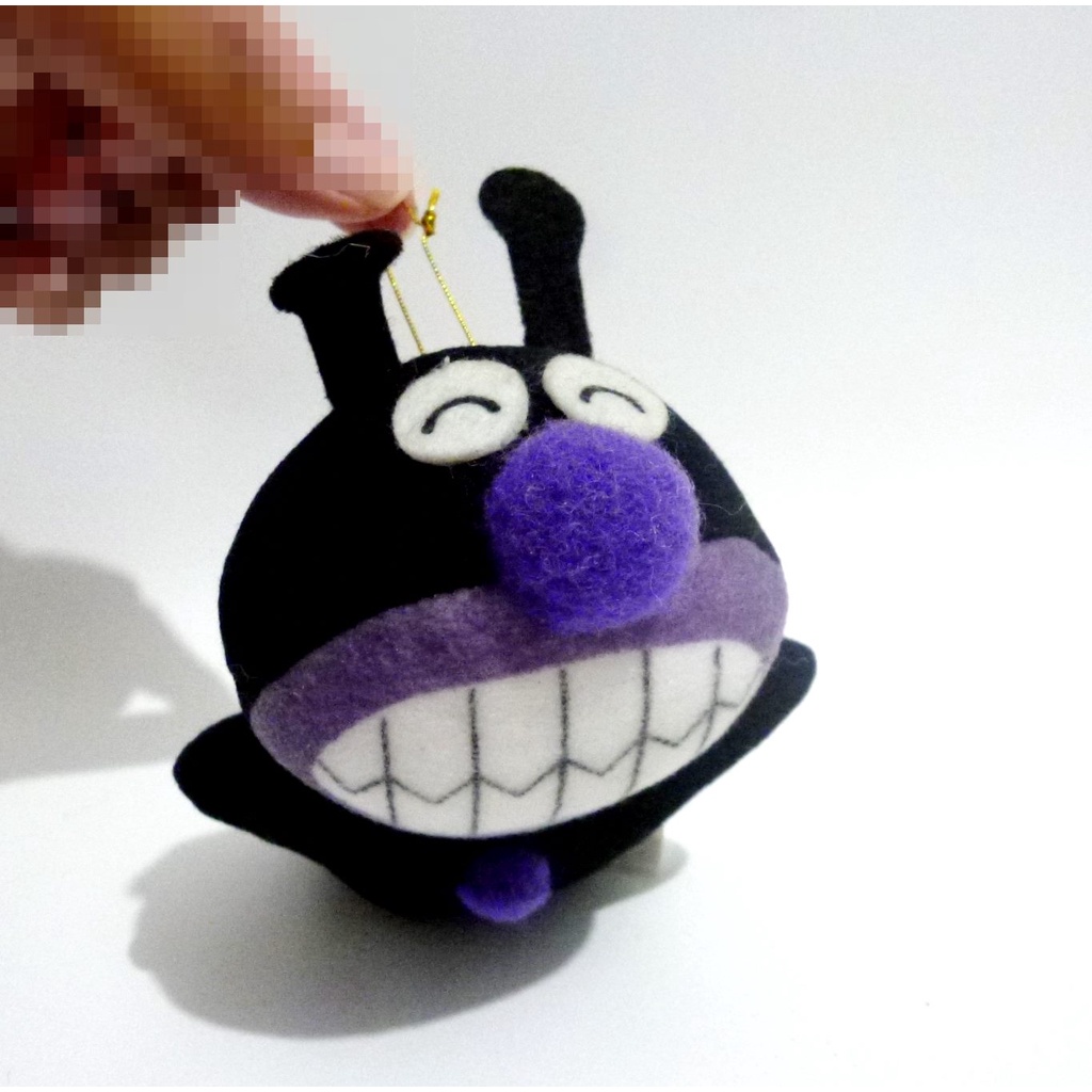 Boneka Baikinman Anpanman Original SEGA 1990 Vintage Plush Doll