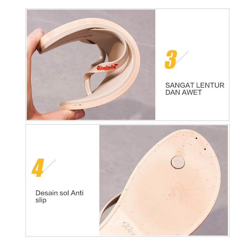 Sandal Jepit Wanita Sendal Jepit Sandal Wanita Wonderly 1001-2