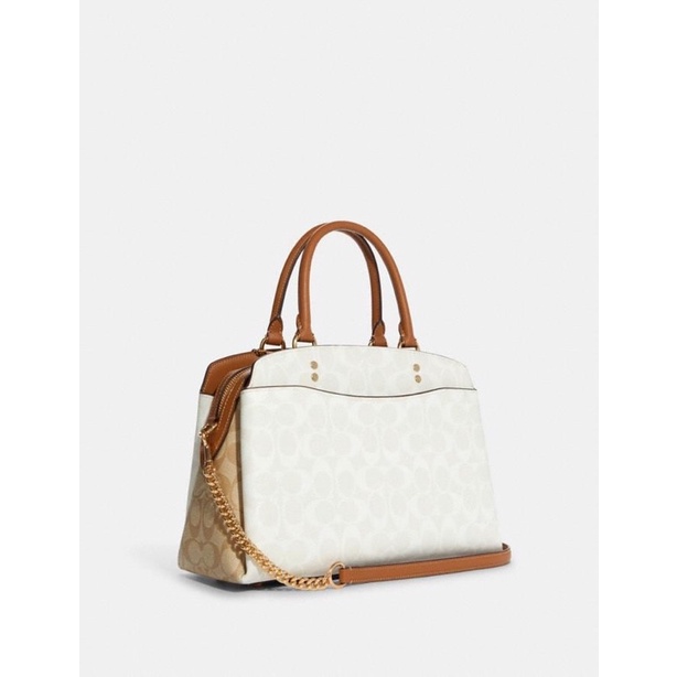 Coach Lillie Caryall In Blocked Signature Canvas (CA628)