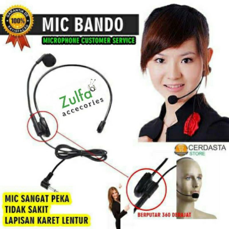 Clip On Mikrofon Bando - Microfone Rekaman Youtuber Tiktok