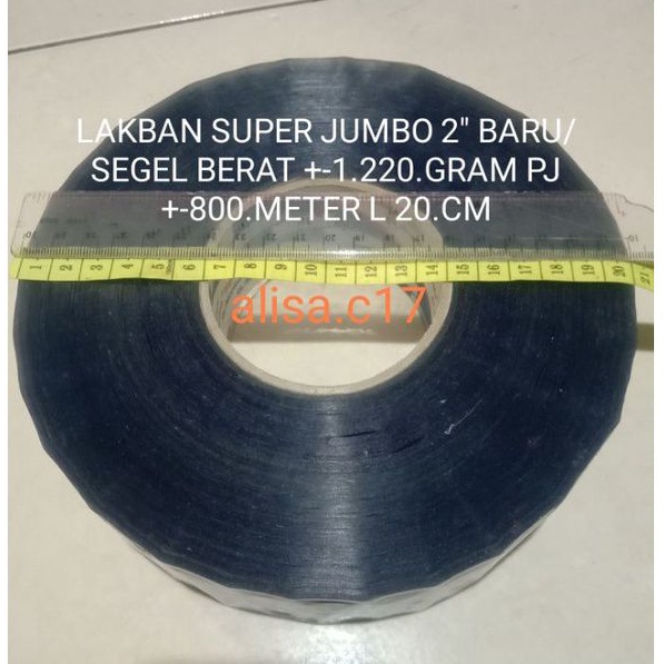 Lakban Jumbo 2" Full 800 Yard +- 1.22 Kg Tape Bening Motif Kiloan Tape Perekat Besar Lakban 800 mete