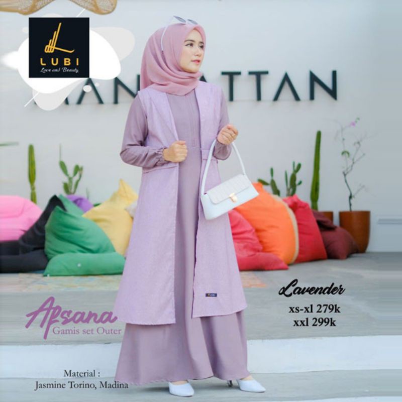 GAMIS SET OUTER / AFSANA GAMIS LUBI