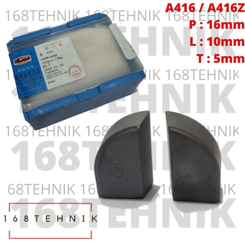 MATA PAHAT WIDIA YG6 A416 KANAN KIRI BOX ISI 102 PCS / PISAU WIDIA YG-6 A416 / A416Z / BETEL WIDIA A