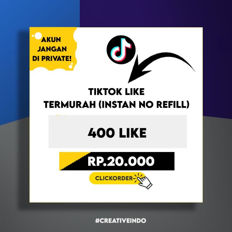 Tiktok Like Termurah, Penunjang Tiktok, Like Tiktok Terbaik