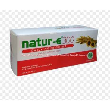 Natur-E 300 IU 32kapsul Daily Nourishing Natural Vitamin E Nature E Orange Memelihara Kesehatan Kulit Vit E 32 Kapsul