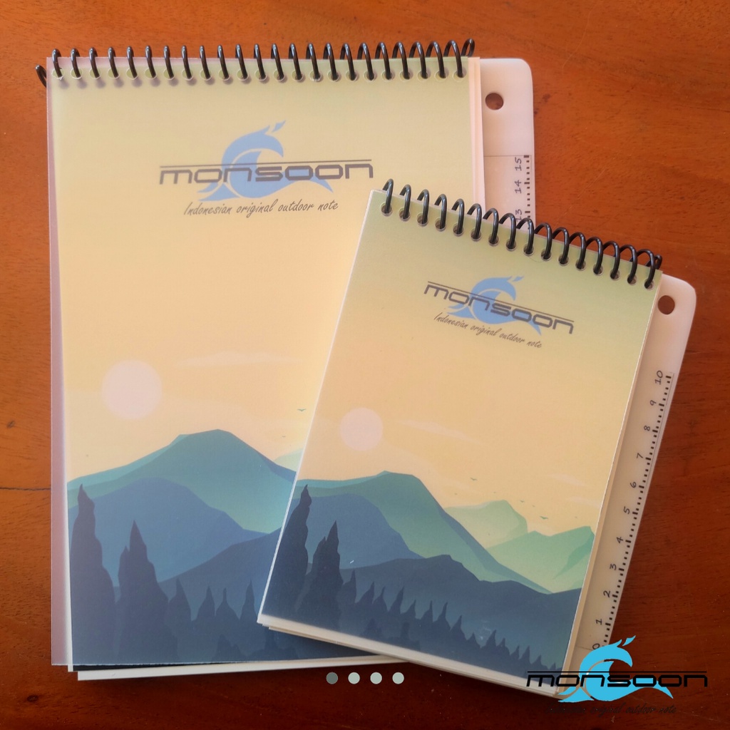 

Buku Anti Air A6 | Kertas Newtop | Monsoon Indonesia Outdoor Note