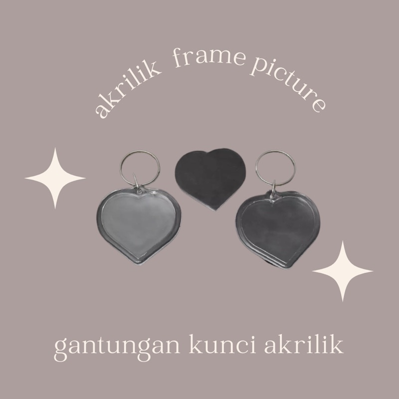 Ganci akrilik - Gantungan kunci akrilik insert paper
