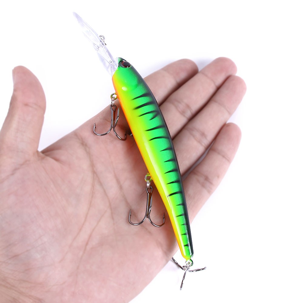 HENGJIA New 8pcs Minnow Umpan Pancing 16.5cm/21g Swimbait Fishing Lure Ikan Bass Wobbler Kail Tackle