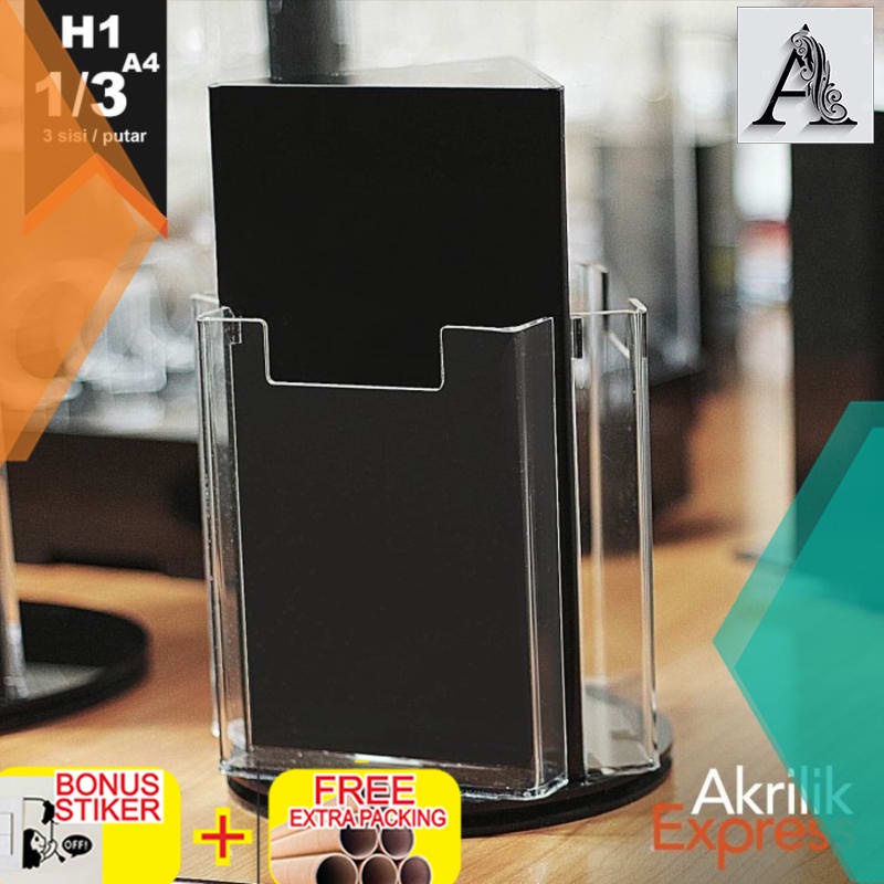 

Grosir Tempat brosur / Display brosur / Tempat brosur 1/3 A4 atau A6