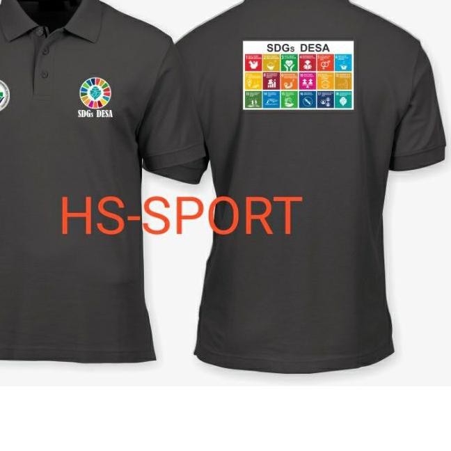 ☃ POLO SDGS DESA BAJU SDGS + nama desa full sablon BAJU SDGS DESA ✩