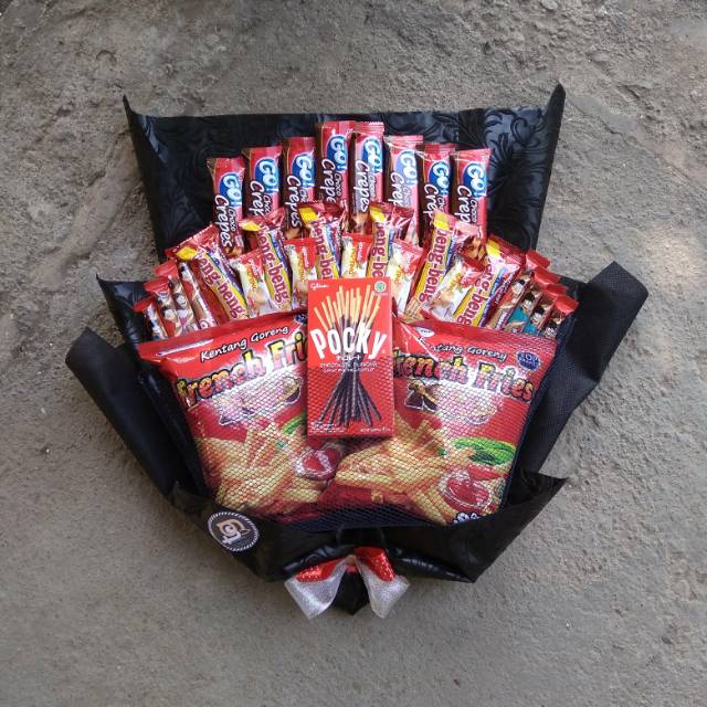 

KADO ULTAH WISUDA NIKAH BUKET SNACK
