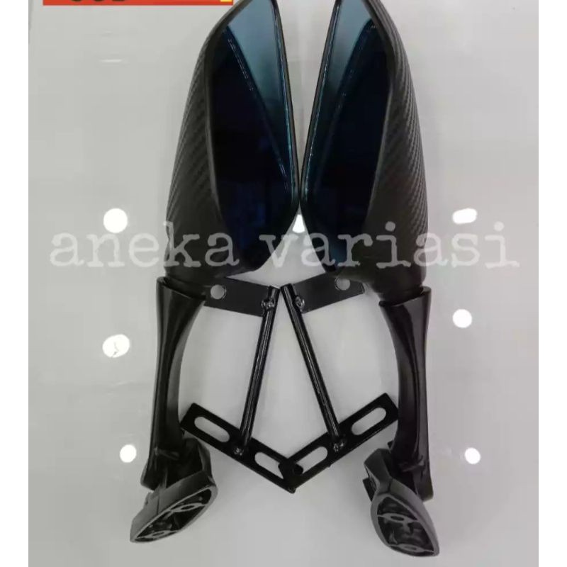 spion R25 R25 namx motif carbon tangkai panjang carbon