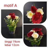 Bunga Hias Meja Bunga Palsu Bunga Plastik Pajangan Vas Bunga Plastik Ruang Kembang Plastik