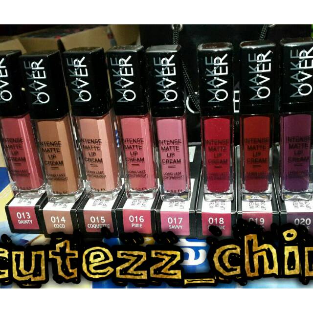 ☃️Cutezz_Ching1☃️Make Over Intense Matte Lip Cream 6.5g( grosir)