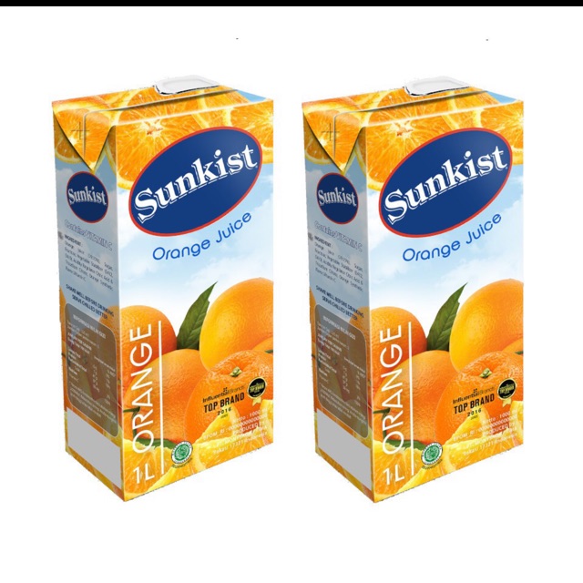 

Sunkist orange , guava, apple 1L kemasan baru kaya akan vitamin c
