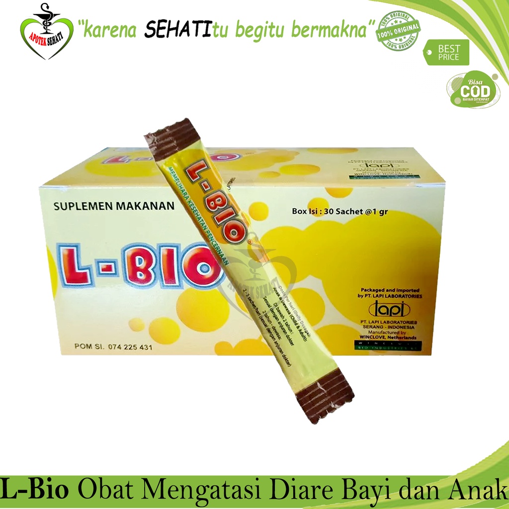 L-BIO L- Bio Sachet Suplemen Pencernaan / Obat diare anak anak