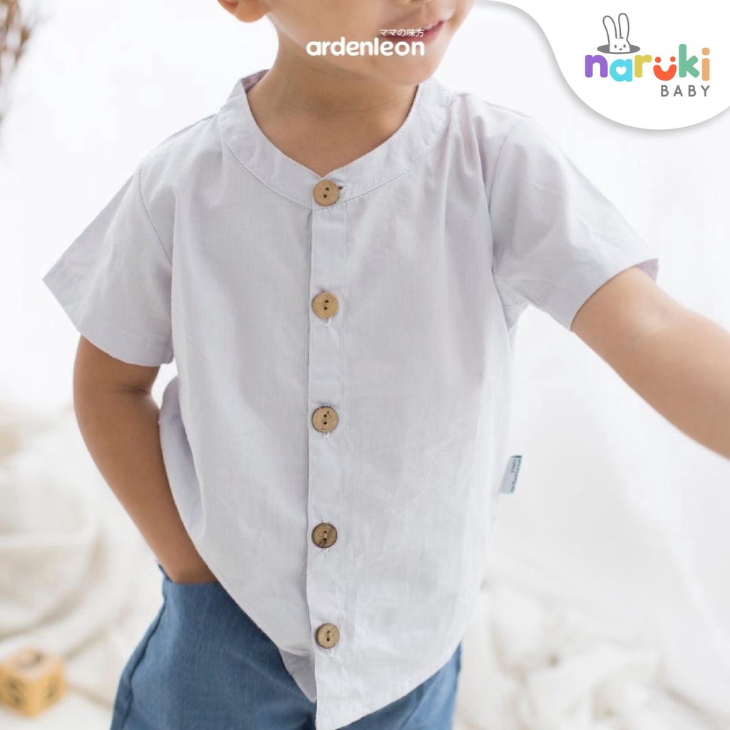 Ardenleon Boy Aslan Button Shirt Arden Leon Baju Atasan Anak Laki-laki