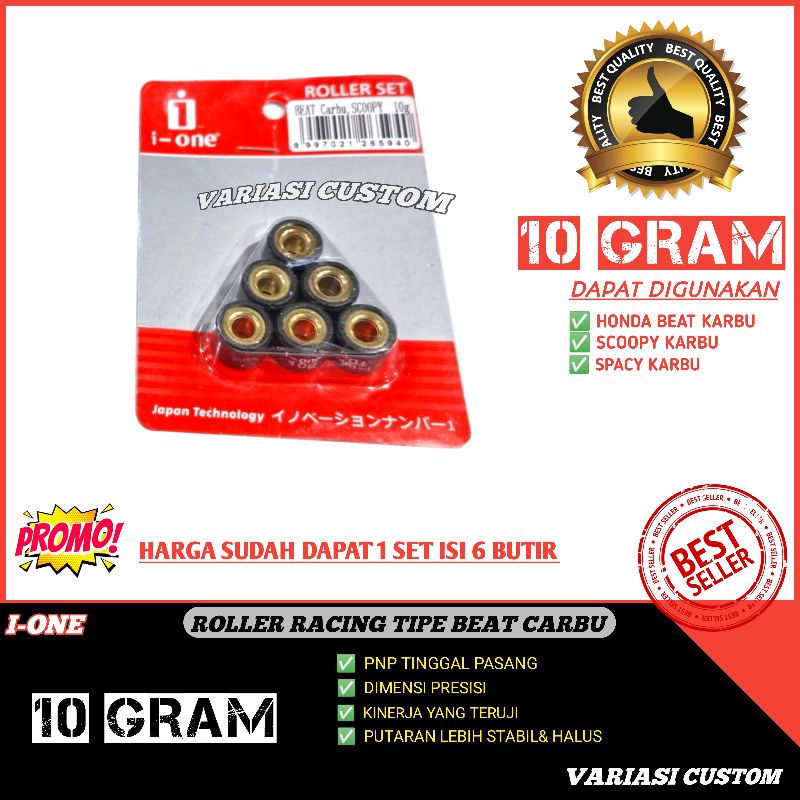 Roller Roler Loler Racing beat karbu Scoopy karbu 10gram