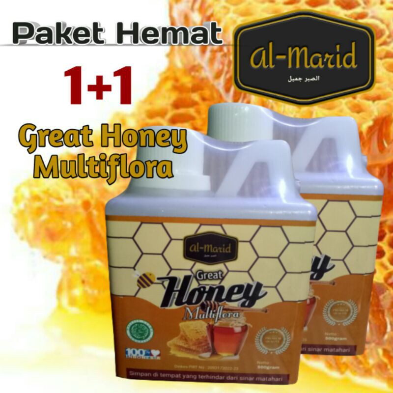 

Paket Hemat 2 botol Madu Multiflora Great Honey Al marid