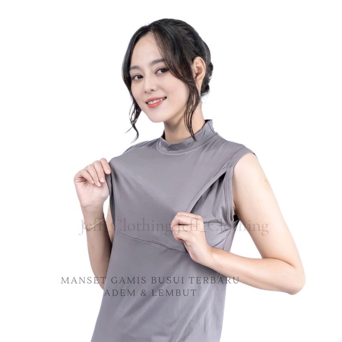Manset Gamis Busui Tanpa Lengan | Inner Dress Tanpa Lengan Busui | Inner Busui Tanpa Lengan | Gamis Busui