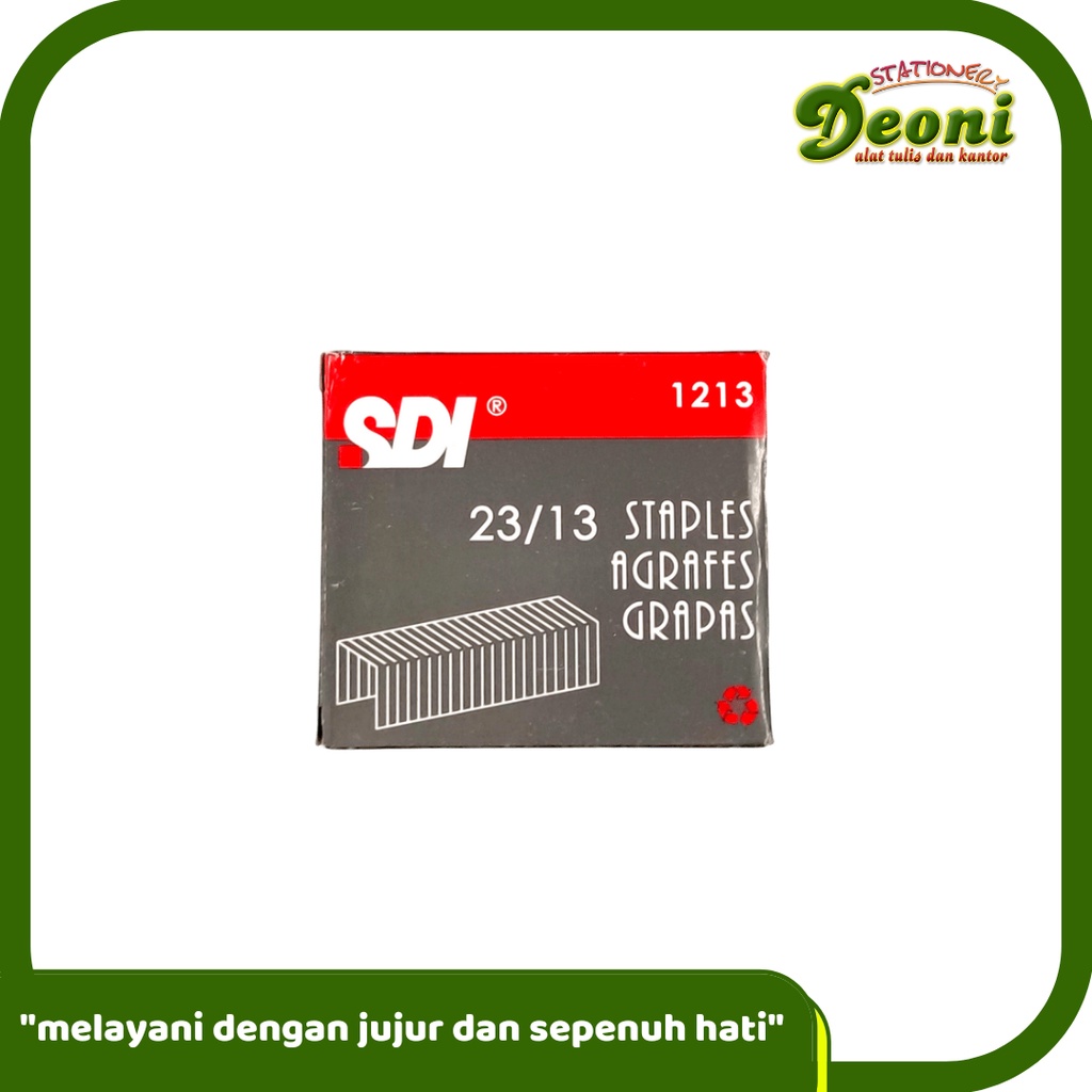 

SDI 1213 Staples Refill 23/13 ( untuk Stapler isi 1000 Pcs)