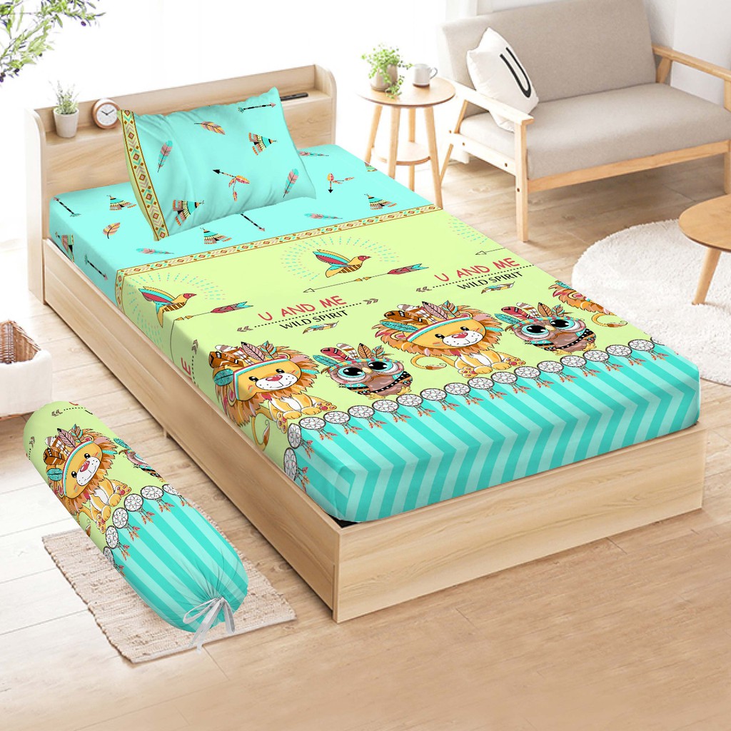  Sprei  3D Single NEW VITO motif  Jungle  Land Shopee Indonesia