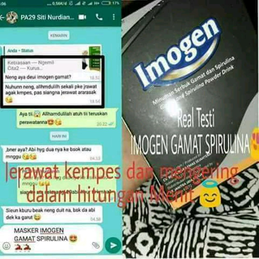 Imogen Gamat Dan Spirulina Original Indonesia