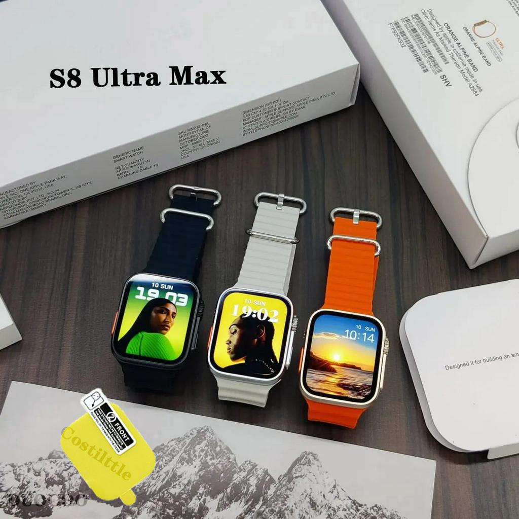 ORI IWO Smart Watch S8 Ultra Max Sport Watch Series 8 For Pria Wanita Jam Pintar 2.2 &quot;HD Screen Wireless Charge Bluetooth Call Fitness Tracker Sport Modes And Blood Oxygen Monitoring 49MM Watch