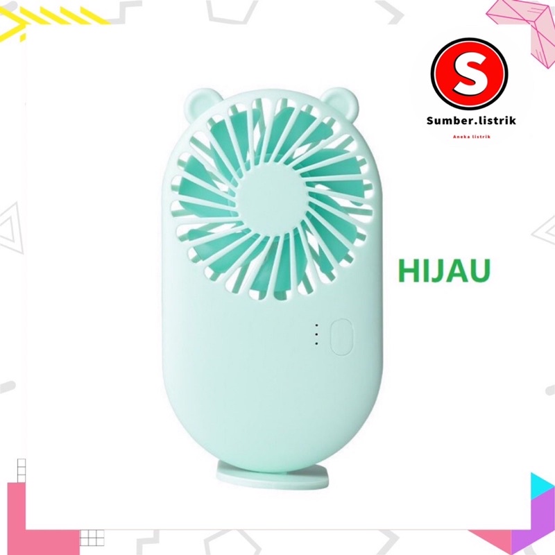 Kipas Angin Mini Portable Karakter Lucu Dan Unik / Rechargeable Fan Make Up Murah