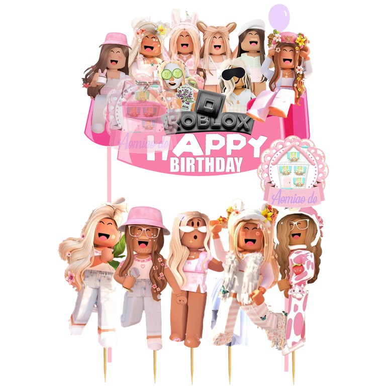 Jual Roblox Girls Cake Topper Indonesia Shopee Indonesia Hot Sex Picture 