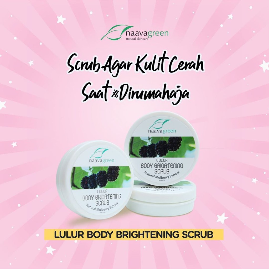 [TERMURAH!] Naavagreen Body Scrub / Lulur Pemutih Pencerah Tubuh - NAVAGREEN - NAVA GREEN - NAVAAGREEN - NAVAA GREEN