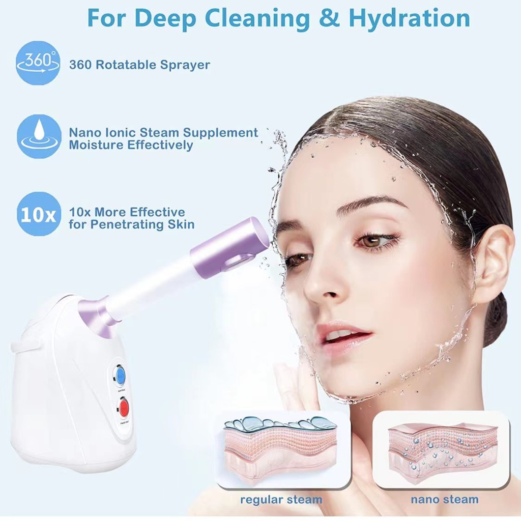 STEAMER FACIAL 3in1 warm  HOT COLD VAPOZONE UAP WAJAH PERAWATAN ALAT SALON KECANTIKAN