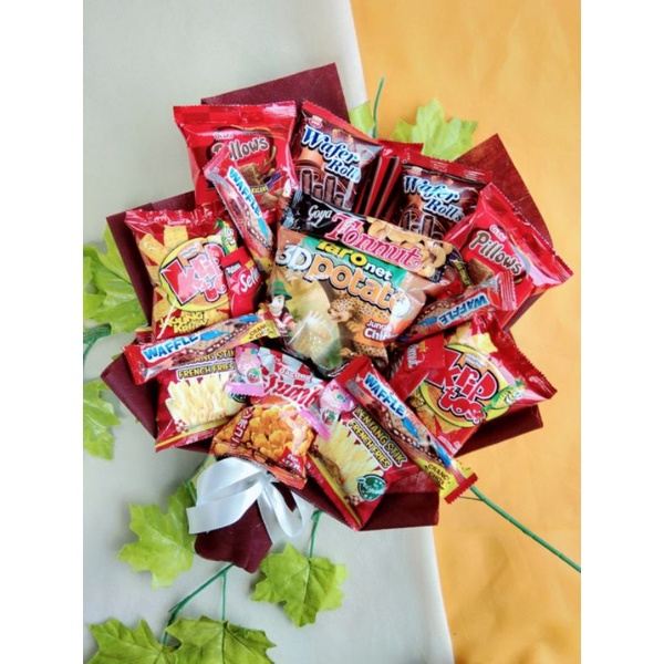 

Hadiah Wisuda/ Bunga Wisuda/ Parcel Snack/ Buket Snack