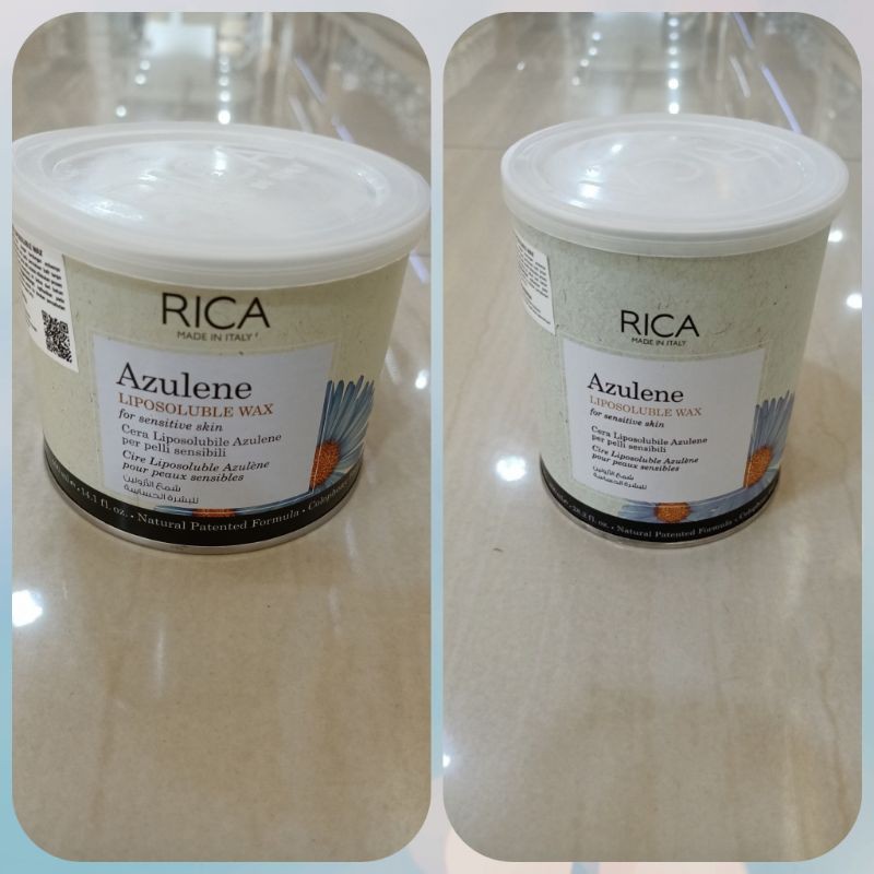 Rica wax azulane liposoluble wax 400g/500g lem waxing cabut bulu