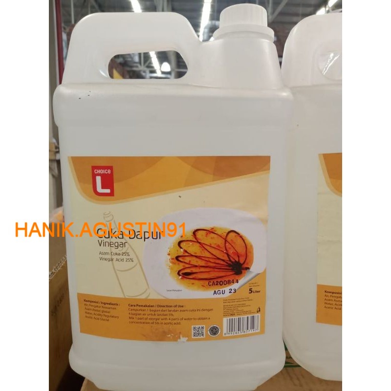 

Cuka Dapur Vinegar 5 Liter