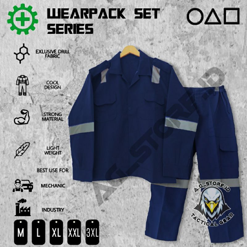 COD Wearpack CoverAll Safety / Wearpack Setelan baju dan celana / Seragam kerja proyek