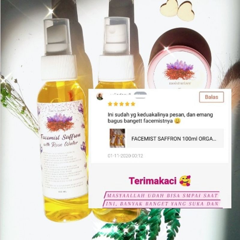 PREMIUM FACEMIST SAFFRON 100ml | SAFFRON | BEAUTY | TONER | 100% ORIGINAL SUPER NEGIN