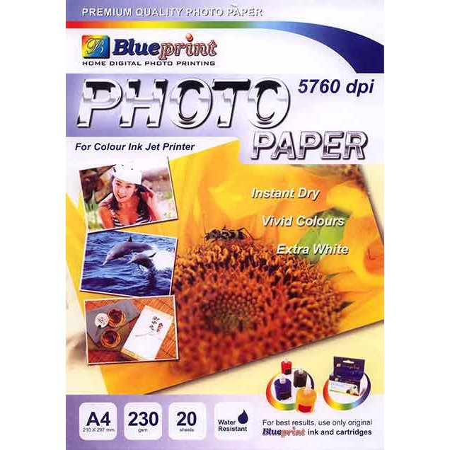 Jual Kertas Foto Blueprint Glossy A4 230 Gr Photo Paper Indonesia