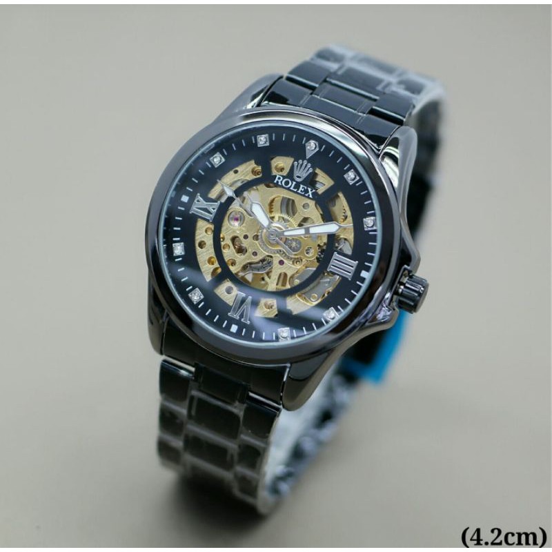 jam tangan pria rolex mesin otomatis kw