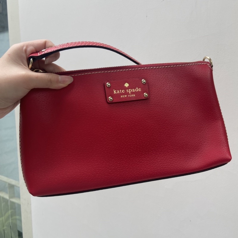 kate spade original kecil merah tas hobo