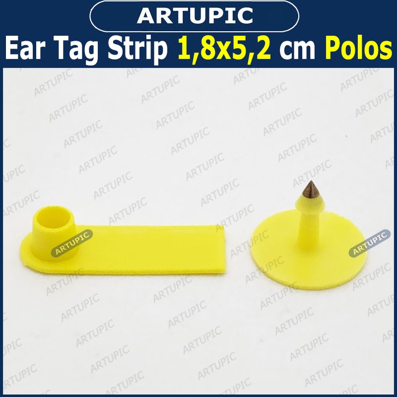Ear Tag Strip 1.8x5.2 cm POLOS ECERAN Eartag Necktag Anting bisa Kalung Kambing Sapi Babi Domba Jyda Tanpa Nomer Nomer Blank