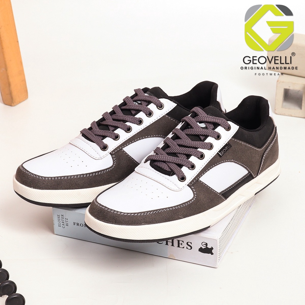 Sepatu sneaker pria kasual geovelli footwear ukuran jumbo 44-39