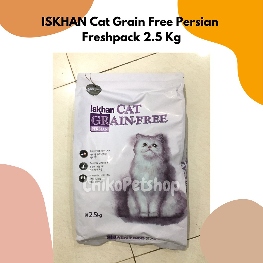 ISKHAN PERSIAN Cat Food Grain Free Makanan Kucing Import Korea FRESHPACK 2.5 Kg