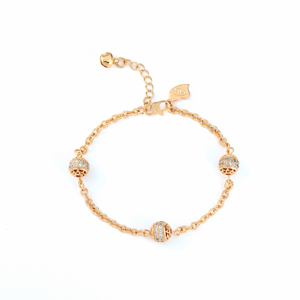 ✨D.G.C✨ COD Rose Gold Bell Gelang Wanita Titanium Stainless Steel Aksesoris Wanita D201