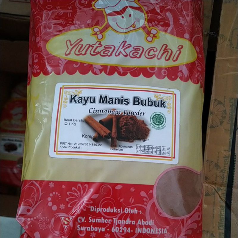 

Bubuk kayu manis yutakachi timbangan repack 500 gram