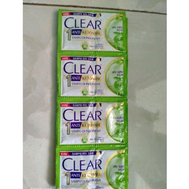 Clear Shampoo Sachet 12 pcs Complete Soft Care Apel Lemon