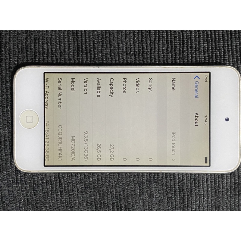 ipod touch 5 grey 32gb second