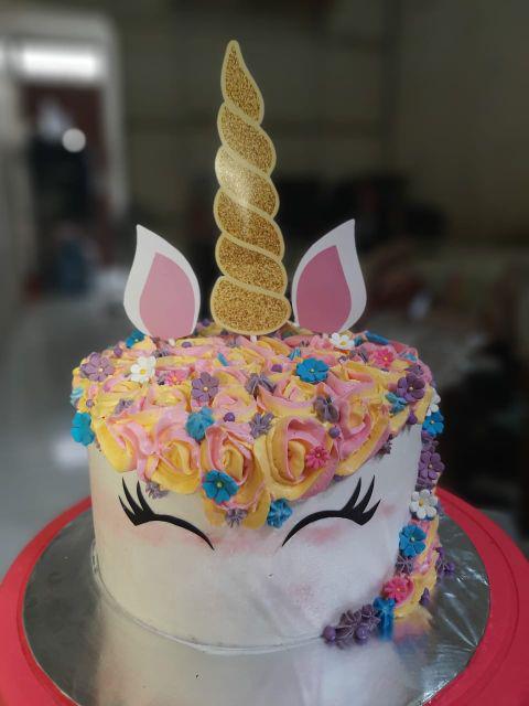 Topper Cake Tanduk Unicorn Putih