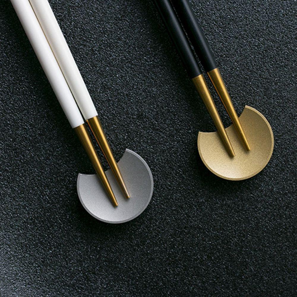 [Elegan] Holder Sumpit Bahan Stainless Steel Retro Untuk Meja Makan Alat Dapur Rumah Hias Chopstick Stand